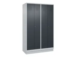 locker voor scheiding van kleding,HxBxD 1950x1200x500mm,4vak