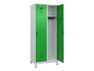 locker,HxBxD 1950x800x500mm,2vak,vak B 400mm,draaigrendel,voeten - 2