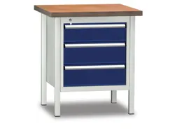 Werkbank 840x750x700mm 1lade 150mm 2laden 175mm Ral7035/ral5010