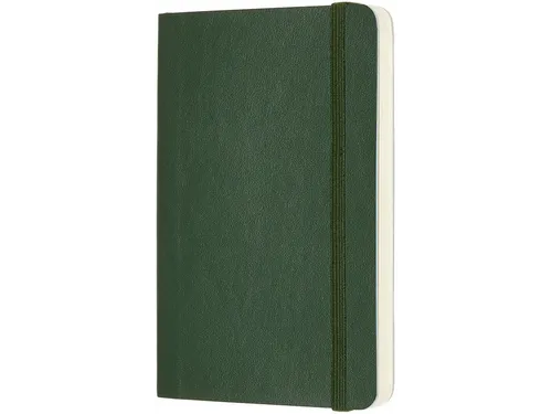 Notitieboek Moleskine pocket 90x140mm blanco soft cover myrtle green