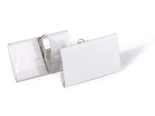 Badge Durable 8110 met krokodillenklem 40x75mm