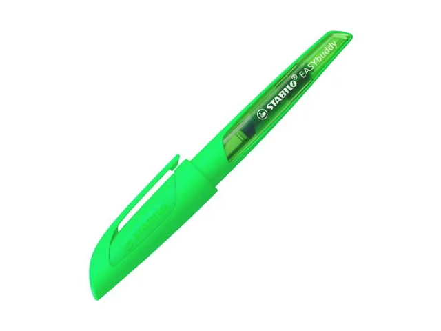 Vulpen STABILO Easybuddy M neon groen blister à 1 stuk