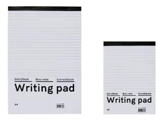 Schrijfblok Qbasic A4 lijn 160blz 60gr - 4