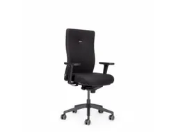 bureaustoel,synchroonmech.,m. 2D-armleuningen,zitting stof zwart
