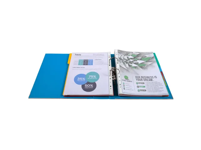 Ordner PP Prem'Touch A4maxi 80mm blauw