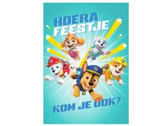 Wenskaart Hallmark uitnodiging Paw Patrol 6 stuks