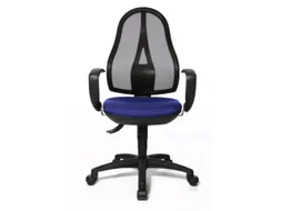 Bureaustoel Zitting Blauw Netrug Zwart Zitting H X B X D 430-510X 480X