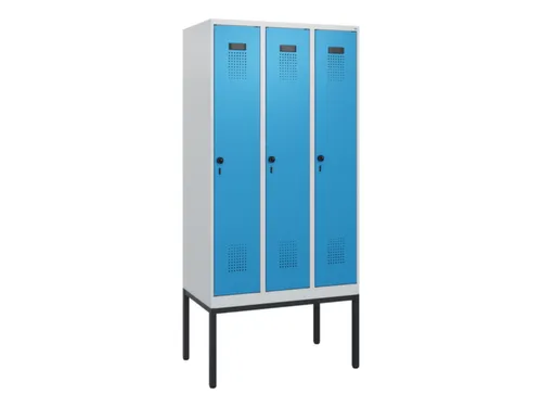 schoollocker,HxBxD 1950x900x500mm,3vak,vak B 300mm,draaigrendel
