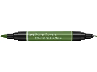 Tekenstift Faber-Castell Pitt Artist Pen duo marker 167 permanent olij - 4