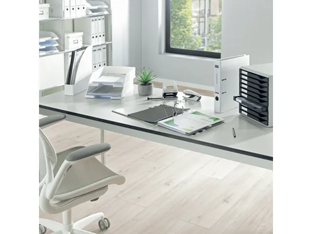 Leitz 180° Ordner 1010 80mm A4 PP Wit 3 stuks