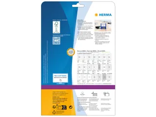 HERMA 5087 ZIP-disks etiketten A4 59x50mm Wit 375 stuks - 4