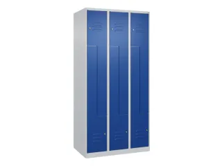 Z-garderobekast,HxBxD 1850x900x500mm,vak B 150/300mm,cil.-slot - 1
