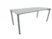 Table de réunion rectangulaire 720x1800x800mm gris 4 pieds RAL9006