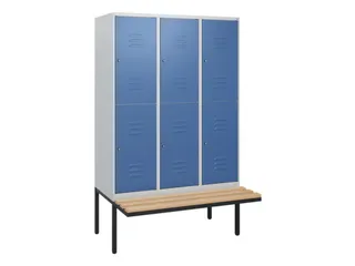 Dubbeldekse dekenkist,HxBxD 1950x1200x815mm,3x2vak.,vak B 400mm - 1