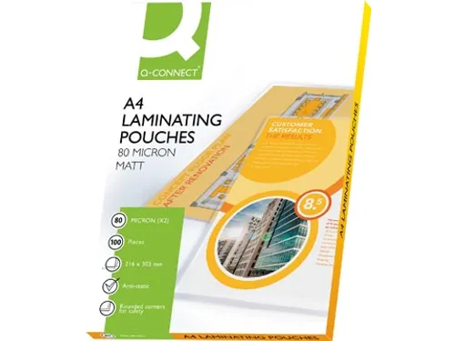 Lamineerhoes A4 Mat 216x303mm 2x80 Micron Doos 100 stuks