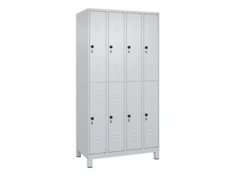 dubbeldekse locker,HxBxD 1950x1000x500mm,4x2vak.,vak B 250mm