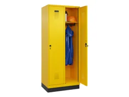 locker,HxBxD 1950x800x500mm,2vak,vak B 400mm,draaigrendel,sokkel