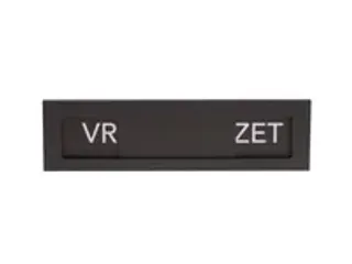 OUTLET Premium Schuifbord Zwart Wit Vrij Bezet 150x40mm - 2