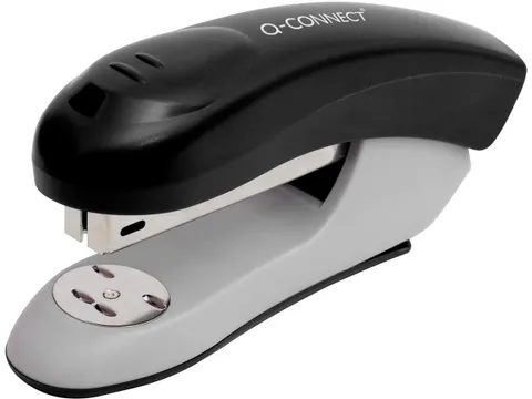 Q-connect Nietmachine Plastic Half Strip 20vel Zwart