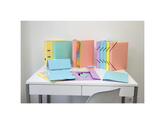 Pochette trieur carte multicolore 12 compartiments Aquarel - 34x24,5cm