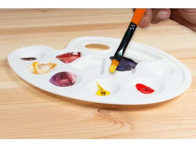 Palette Kangaro 17 x 23 cm, Plastique blanc
