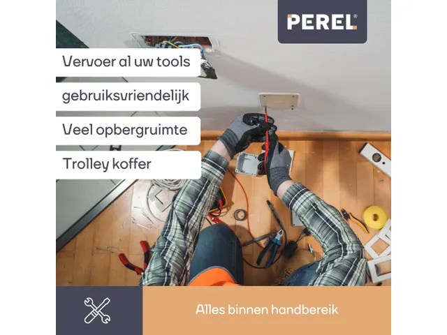 Gereedschapskoffer IN ABS 461x335x190mm 29.3 Liter