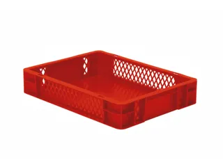 Euronorm-stapelbak 7l 75x400x300mm Wanden Opengewerkt Bodem Gesloten - 1