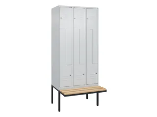 Z-garderobekast,HxBxD 2120x900x815mm,6vak,vak B 300mm,cil.-slot - 1