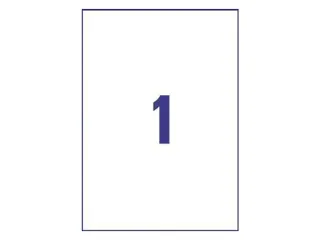 Etiket Avery B4775-50 210x297mm polyethyleen wit 50 stuks - 3
