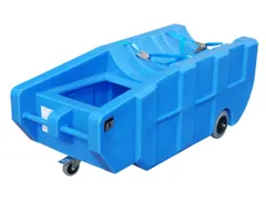 Opvangbak Verrijdbaar 1X 200L Pe H X B X D 640X 1600X 740Mm