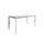 Bureau Linesto N3 hoogte instelbaar 160x80cm Krijtwit, poot Wit