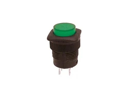 Drukschakelaar Off-(On) Met Groene Led