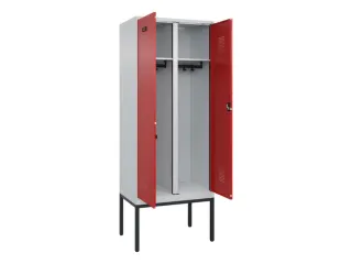 locker voor scheiding van kleding,HxBxD 2120x800x500mm,2vak - 1