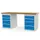 werkbank,HxBxD 859x2000x750mm,multiplexblad,draagverm. 100kg