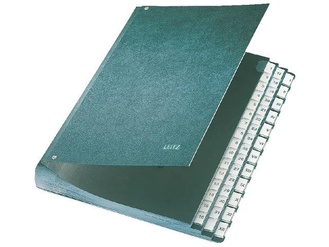 Termijnmap Leitz 5844 1-31 I-XII zwart karton