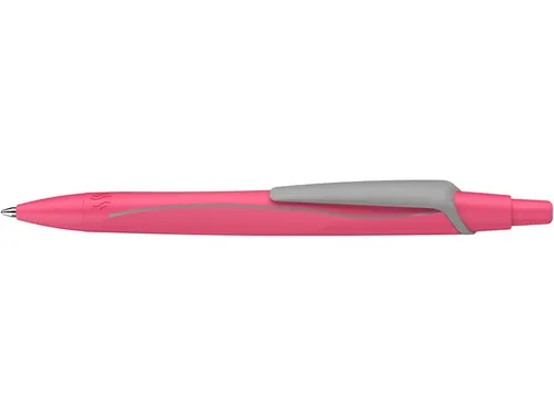 Balpen Schneider Reco Neon roze, schrijfkleur: blauw