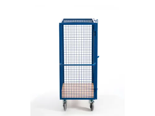 kastwagen,draagverm. 600kg,laadvl. LxB 980x700mm,houtplaat,3gaaswanden