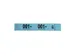 Garderobeblok 50 tickets 20x3 blauw