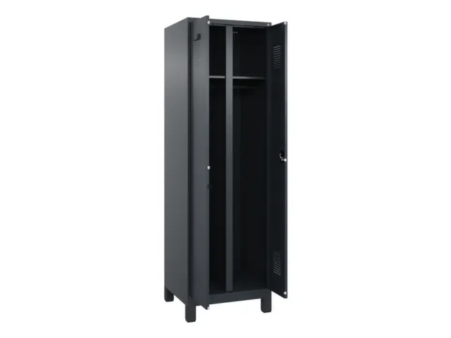 locker voor scheiding van kleding,HxBxD 1950x600x500mm,2vak