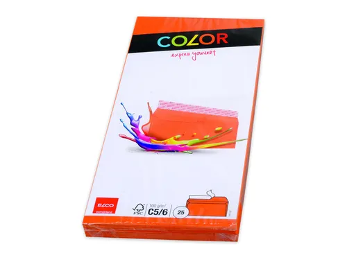 envelop Office Color FSC C5/6 100 gram oranje 25 stuks