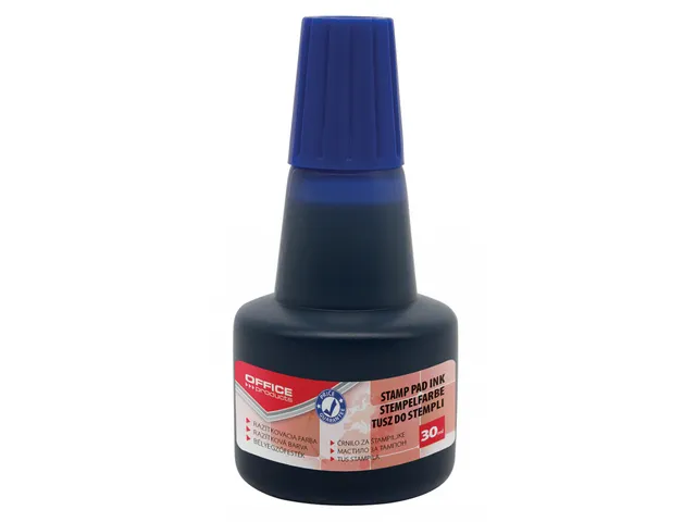 Stempelinkt 30ml blauw