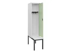 locker met bank,HxBxD 1950x400x815mm,1vak,vak B 400mm,cilinderslot