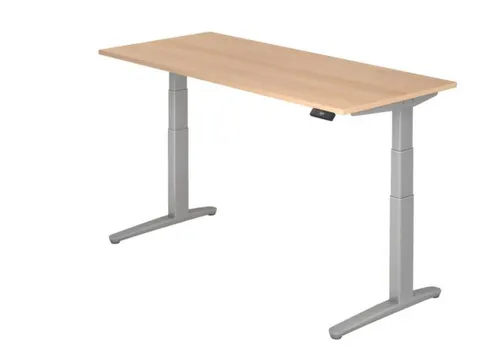 Elektrisch in hgte vst. zit-sta-bureau,HxBxD 650-1290x1800x800mm