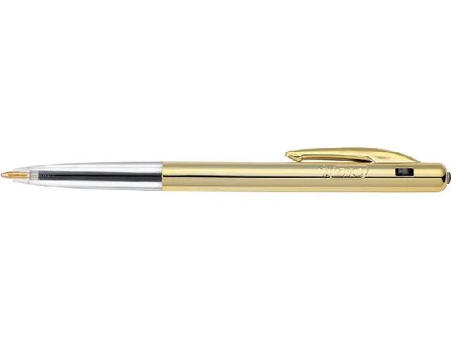 Stylo bille Bic M10 Shine or et argent