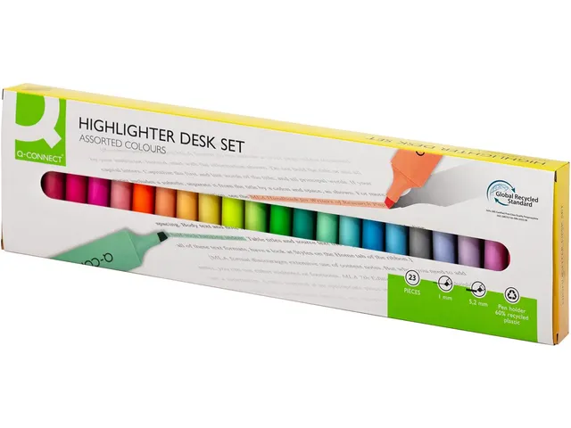 Markeerstiften Deskset 23 stuks assorti kleuren