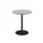 bistrotafel,HxØ 730x700mm,rond,schotelvoet zwart,blad HPL Moonstone