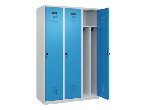locker voor scheiding van kleding,HxBxD 1850x1200x500mm,3vak