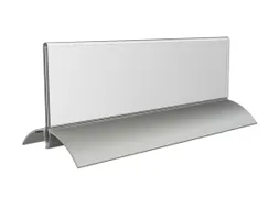 Tafelnaambord Europel 2 61x210mm acryl aluminium
