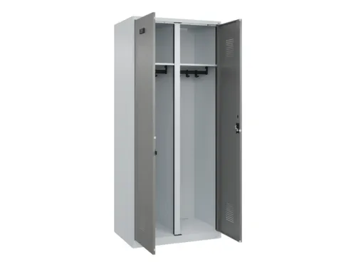 locker voor scheiding van kleding,HxBxD 1850x800x500mm,2vak