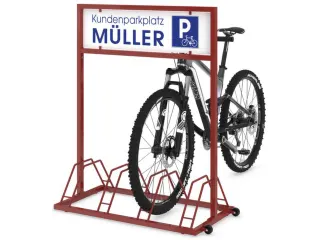 fietsstandaard,m. reclamevlak,L 1000mm,4instelplaatsen - 1